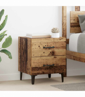 vidaXL Bed Cabinet Old wood 40 x 35 x 47.5 cm Engineered wood