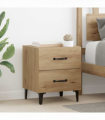 vidaXL Bed Cabinet Artisan oak 40 x 35 x 47.5 cm Engineered wood