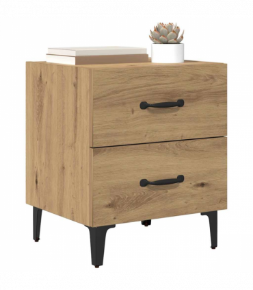 vidaXL Bed Cabinet Artisan oak 40 x 35 x 47.5 cm Engineered wood