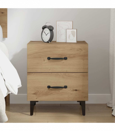 vidaXL Bed Cabinet Artisan oak 40 x 35 x 47.5 cm Engineered wood