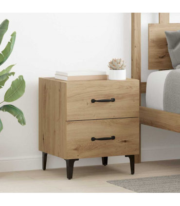 vidaXL Bed Cabinet 2 pcs Artisan oak 40 x 35 x 47.5 cm Engineered wood
