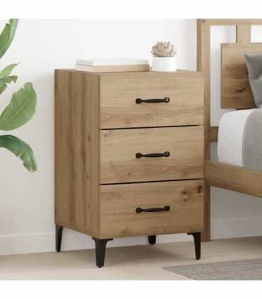 vidaXL Bedside Cabinet Artisan oak 40 x 40 x 66 cm Engineered wood