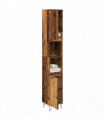 vidaXL Bathroom Cabinet Old Wood 30x30x190 cm Engineered Wood
