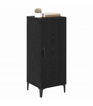 vidaXL Sideboard Black oak 34.5 x 34 x 90 cm Engineered wood