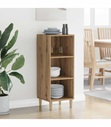 vidaXL Sideboard Artisan oak 32.5 x 34.5 x 90 cm Engineered wood