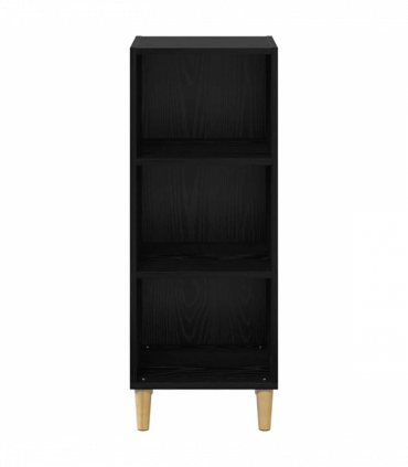 vidaXL Sideboard Black oak 32.5 x 34.5 x 90 cm Engineered wood