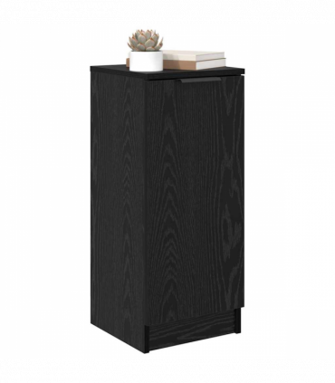 vidaXL Sideboard Black oak 30 x 30 x 70 cm Engineered wood