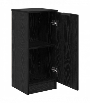 vidaXL Sideboard Black oak 30 x 30 x 70 cm Engineered wood