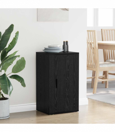 vidaXL Sideboard Black oak 40 x 33 x 70 cm Engineered wood