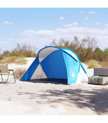 vidaXL Beach Tent 2-Person Azure Blue Pop-up Waterproof
