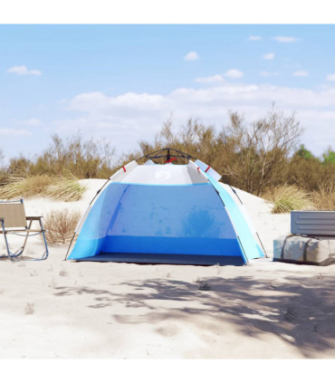 vidaXL Beach Tent 2-Person Azure Blue Quick Release Waterproof