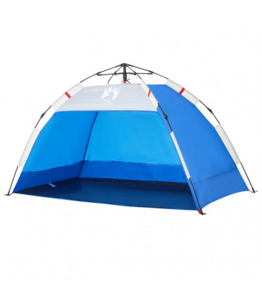 vidaXL Beach Tent 2-Person Azure Blue Quick Release Waterproof