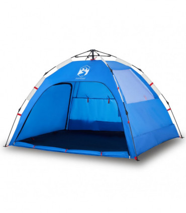 vidaXL Beach Tent 2-Person Azure Blue Quick Release Waterproof