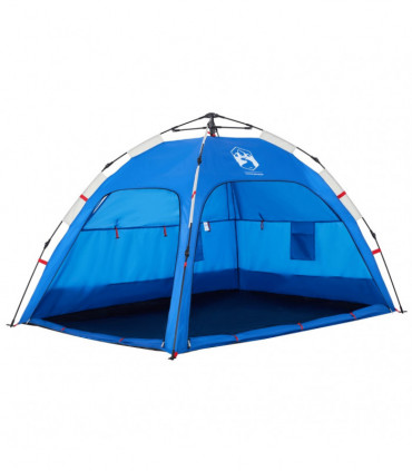 vidaXL Beach Tent 2-Person Azure Blue Quick Release Waterproof