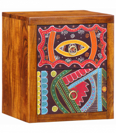 vidaXL Bedside Cabinet Brown 35 x 30 x 40 cm Solid acacia wood