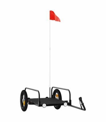 vidaXL Bike Trailer Black 122x53x31 cm Iron