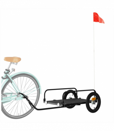 vidaXL Bike Trailer Black 122x53x31 cm Iron
