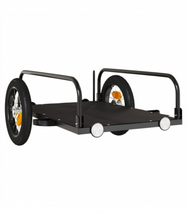 vidaXL Bike Trailer Black 122x53x31 cm Iron