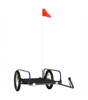 vidaXL Bike Trailer Black 126x63x34 cm Iron