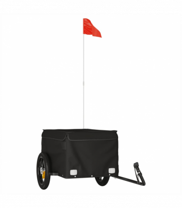vidaXL Bike Trailer Black 30 kg Iron