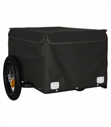 vidaXL Bike Trailer Black 30 kg Iron