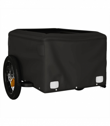 vidaXL Bike Trailer Black 30 kg Iron