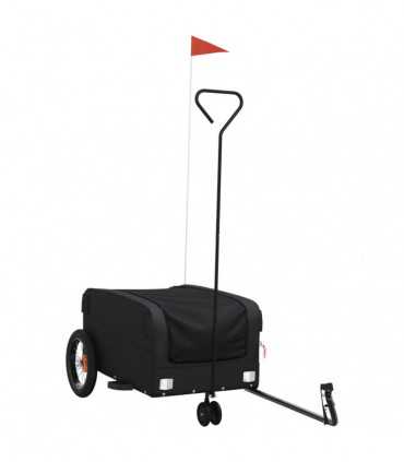 vidaXL Bike Trailer Black 30 kg Iron