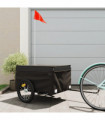 vidaXL Bike Trailer Black 45 kg Iron