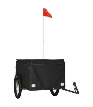 vidaXL Bike Trailer Black 45 kg Iron