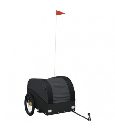 vidaXL Bike Trailer Black 45 kg Iron