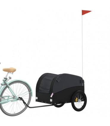 vidaXL Bike Trailer Black 45 kg Iron