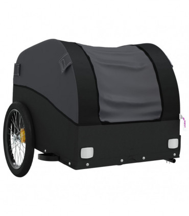 vidaXL Bike Trailer Black 45 kg Iron
