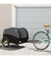 vidaXL Bike Trailer Black 45 kg Iron