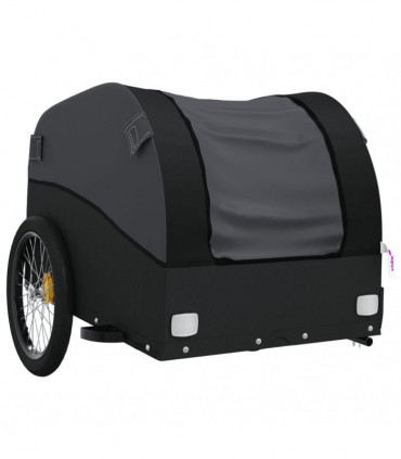 vidaXL Bike Trailer Black 45 kg Iron