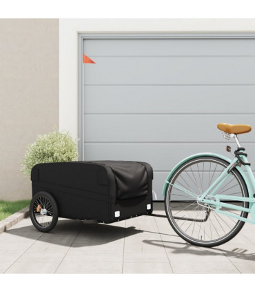 vidaXL Bike Trailer Black 45 kg Iron