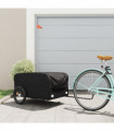 vidaXL Bike Trailer Black 45 kg Iron