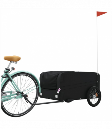vidaXL Bike Trailer Black 45 kg Iron
