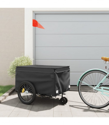 vidaXL Bike Trailer Black 45 kg Iron