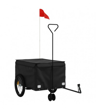 vidaXL Bike Trailer Black 45 kg Iron