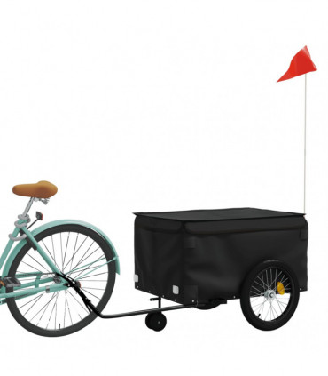 vidaXL Bike Trailer Black 45 kg Iron