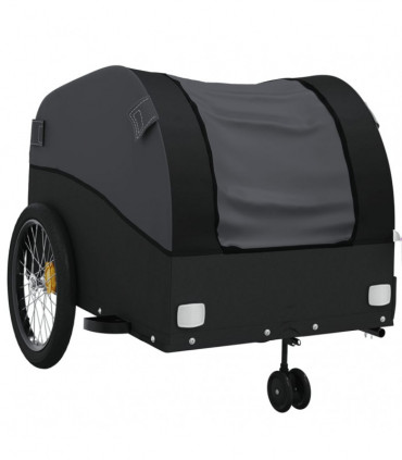 vidaXL Bike Trailer Black 45 kg Iron