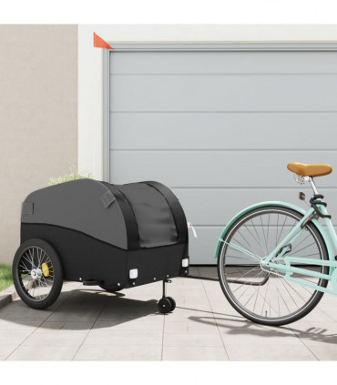 vidaXL Bike Trailer Black 45 kg Iron