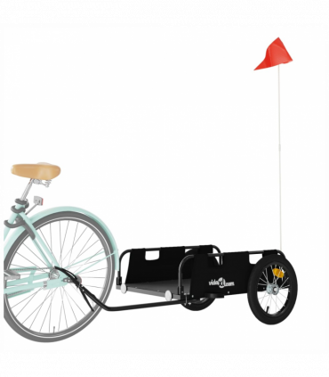vidaXL Bike Trailer Black Oxford Fabric and Iron