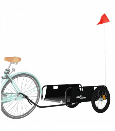 vidaXL Bike Trailer Black Oxford Fabric and Iron