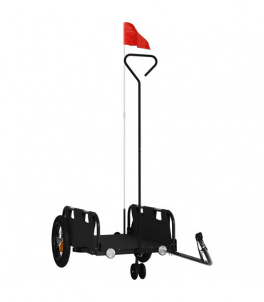 vidaXL Bike Trailer Black Oxford Fabric and Iron