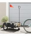 vidaXL Bike Trailer Black Oxford Fabric and Iron