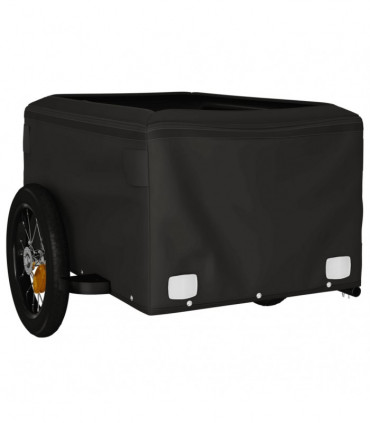 vidaXL Bike Trailer Black and Grey 30 kg Iron