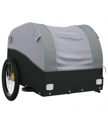 vidaXL Bike Trailer Black and Grey 45 kg Iron