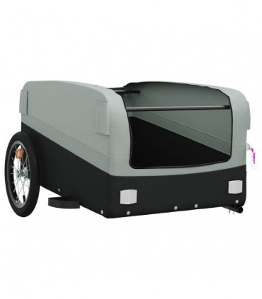 vidaXL Bike Trailer Black and Grey 45 kg Iron