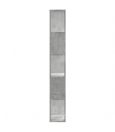 vidaXL Bookcase 5-Tier Concrete Grey 45x23.5x162.5 cm Engineered Wood